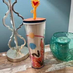 Starbucks X Manuela Guillen Hi Hola Heart Straw Tumbler Limited Edition 2023